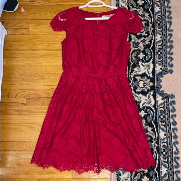 GENTLY USED Forever 21 Red Lace Dress